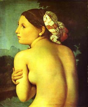 Jean Auguste Dominique Ingres : Half-figure of a Bather